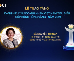Chủ tịch Tập đoàn BRG lần thứ 5 vinh dự nhận danh hiệu “Nữ Doanh nhân Việt Nam tiêu biểu – Cúp Bông Hồng Vàng”