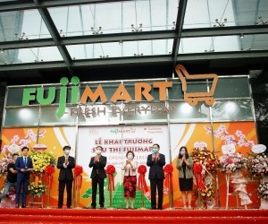 OFFICIAL OPENING OF SECOND FUJIMART SUPERMARKET AT 36 HOANG CAU, HANOI